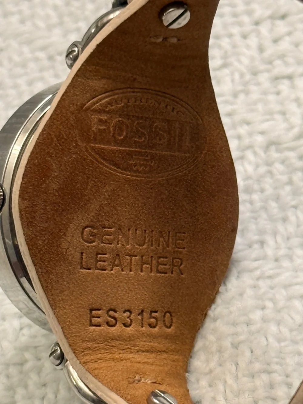 Fossil Light Pink Leather And Stainless Steel Wrist Watch #10